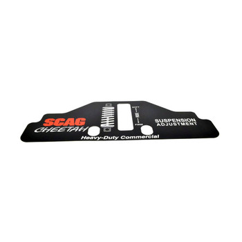 Scag OEM 484127 - DECAL, SUSPENSION ADJ - Scag Original Part - Image 1