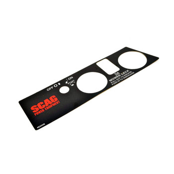 Scag OEM 482508 - DECAL, INSTRUMENT PANEL - UPPER - Scag Original Part - Image 1