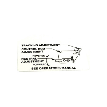 Scag OEM 481080 - DECAL, SWZ ADJUSTMENT - Scag Original Part - Image 1