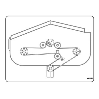 Scag OEM 485520 - DECAL, BELT ROUTING - SMT-72V - Scag Original Part - Image 1