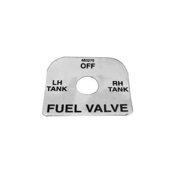 Scag OEM 483270 - DECAL, FUEL SHUT-OFF - Scag Original Part - Image 1