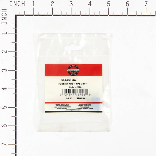 Briggs and Stratton OEM 302031MA - FUSE SPADE TYPE 32V 1 Briggs and Stratton Original Part - Image 1