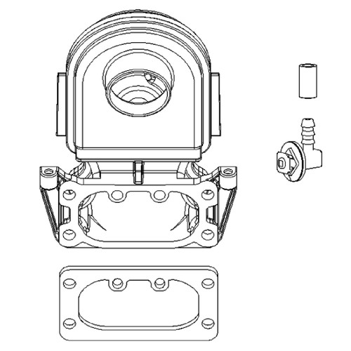 Briggs and Stratton OEM 591661 - ELBOW-INTAKE Briggs and Stratton Original Part - Image 1