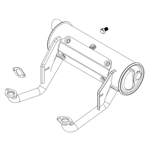 Briggs and Stratton OEM 595138 - MUFFLER Briggs and Stratton Original Part - Image 1