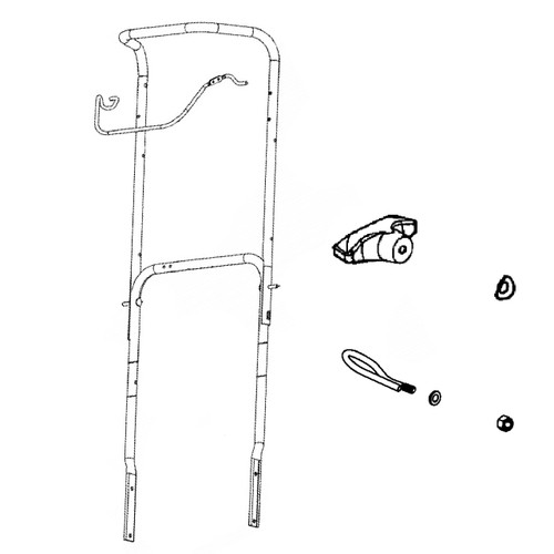 Briggs and Stratton OEM 709860 - KIT-UPPER HANDLE Briggs and Stratton Original Part - Image 1