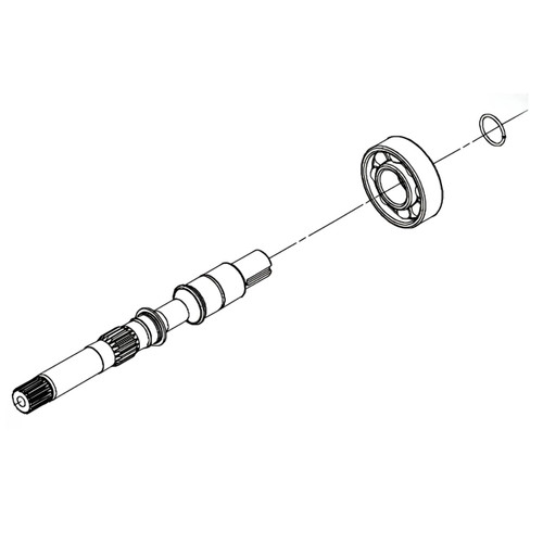 Hydro Gear OEM 71260 Kit Pump Shaft 9T Slotted Charger Hydro Gear Original Part