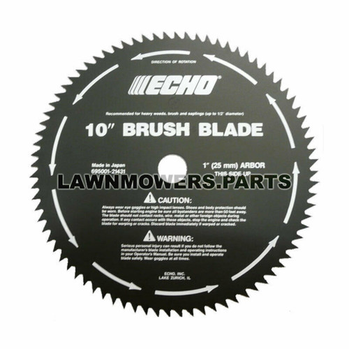 69500121431 - 80-TOOTH BRUSH BLADE 10" DIAMETER 25MM ARBOR - Echo -image1