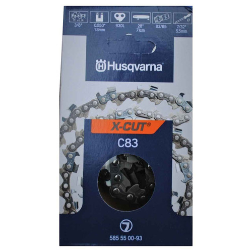 Husqvarna OEM 585550093 - 28" Chain C83 3/8 .050 93Dl - Husqvarna Original Part