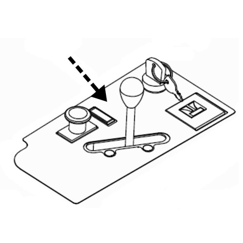 Hustler OEM 603929 - DECAL INSTRUMENT PANEL - Hustler Original Part