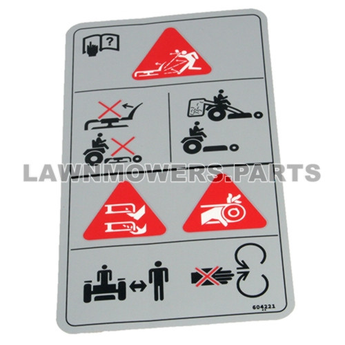 Hustler OEM 604221 - DECAL DANGER / CHUTE - Image 1