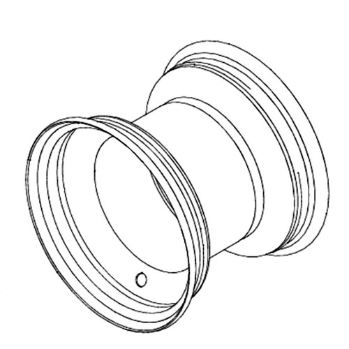Hustler OEM 785303 - WHEEL 8 X 5.38 4 X 4 SILVER - Hustler Original Part