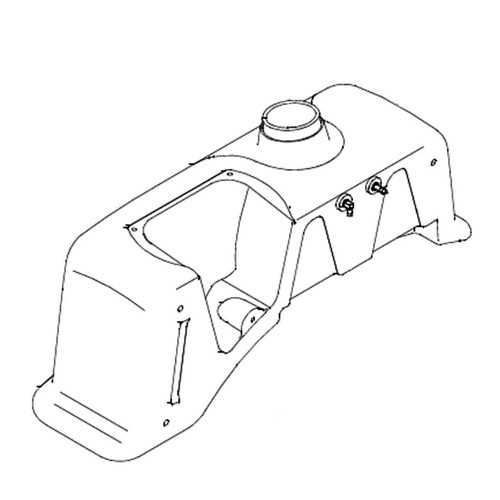 Hustler OEM 794594 - FUEL TANK RIGHT SIDE ELECTRONIC FUEL INJECTION MMZ - Hustler Original Part