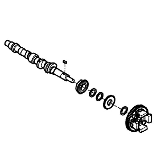 Hustler OEM 120026650 - CAM SHAFT ASSEMBLY - Hustler Original Part