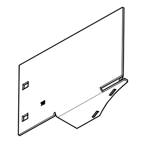 Hustler OEM 123334 - BLOWER BAFFLE W/A 72 IN DECK - Hustler Original Part