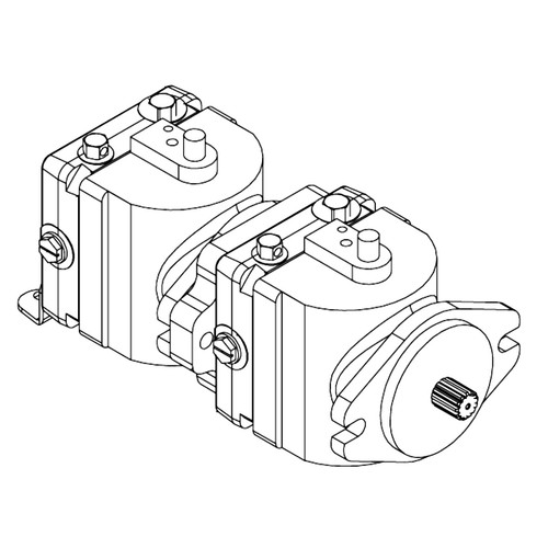 Hustler OEM 601261 - PUMP HG TANDEM .25 CHRG - Image 1