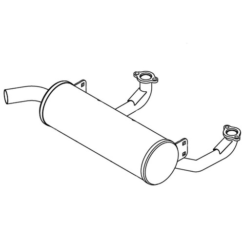 Hustler OEM 606043 - MUFFLER FX730V - Hustler Original Part