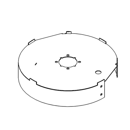 Hustler OEM 119185 - CENTER BAFFLE W/A 60 IN DECK - Hustler Original Part