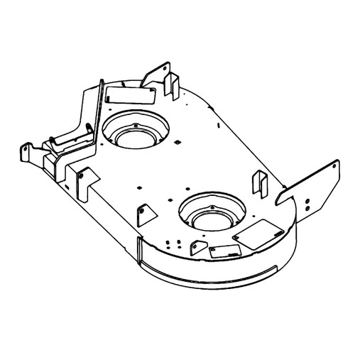 Hustler OEM 554643 - SVC DECK DECAL ASSY 36" - Image 1