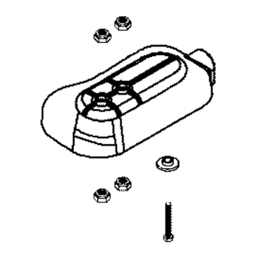 Briggs and Stratton OEM 84003878 - KIT COVER CHUTE ROTATION Briggs and Stratton Original Part - Image 1