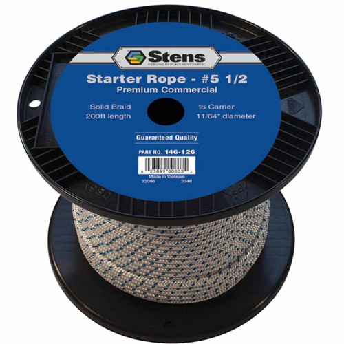 Stens OEM 146126 Stens 200 Solid Braid Starter Rope #5 1/2 Solid Braid Stens Original Part