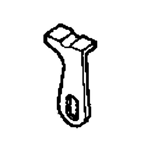 Honda OEM 63202-ZV1-000 - HOOK COVER LOCK -  Honda Original Part