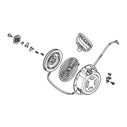 Honda OEM 28400-ZE1-R14 - STARTER RECOIL -  Honda Original Part