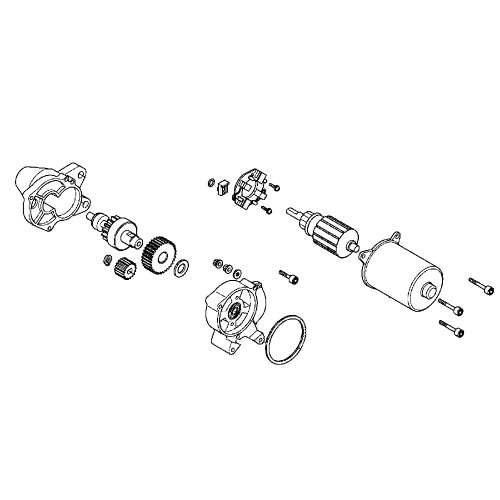 Honda OEM 31210-Z0V-H31 - STARTER MOTOR UNIT -  Honda Original Part