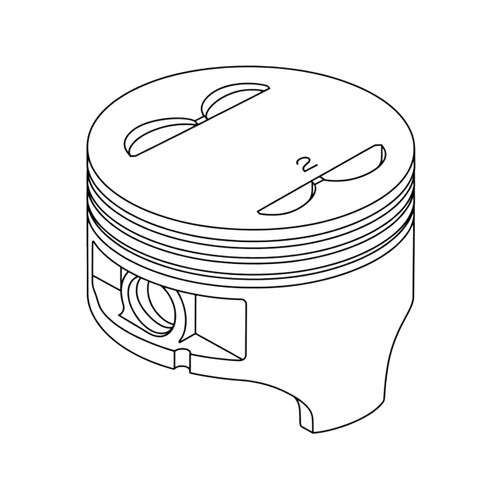 Honda OEM 13102-ZG8-000 - PISTON (OS 0.25) -  Honda Original Part