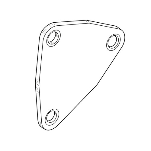 Honda OEM 15121-ZG3-000 - COVER OIL PUMP -  Honda Original Part