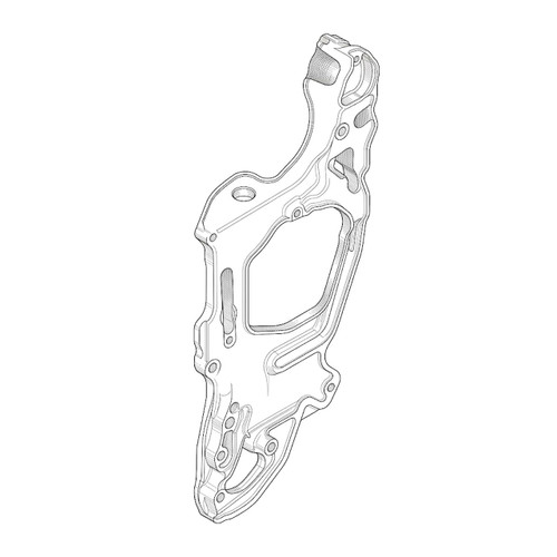 Honda OEM 19612ZJ1W31 PLATE RIGHT SIDE (RECOIL) Honda Original Part
