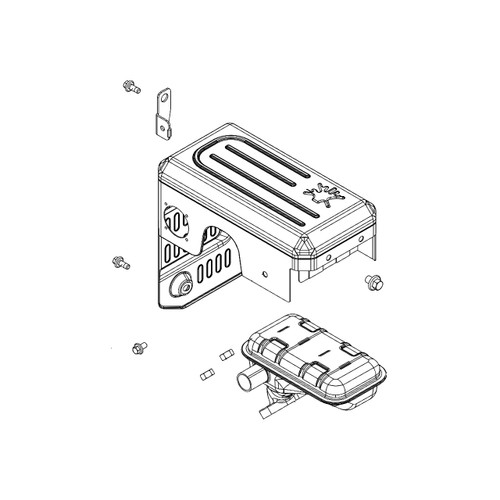 HUSQVARNA Muffler Assy 599349019 Image 1