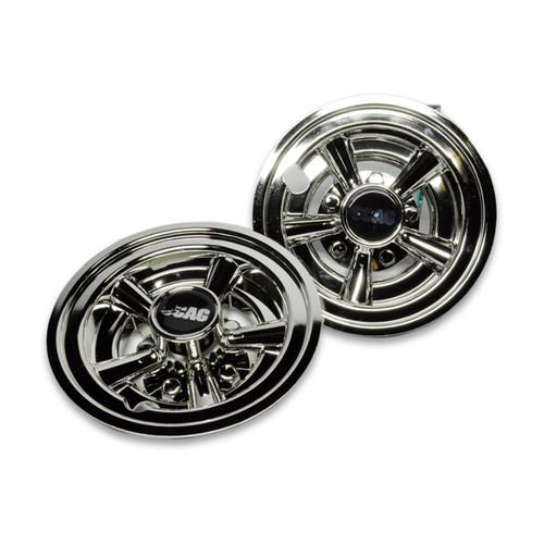 Scag OEM 920H - 8" Chrome Wheel Covers (set of 2) 48" 52" Freedoms (some WBs) - Scag Original Part - Image 1