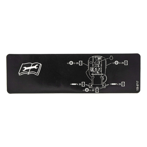 TORO 1068717 DECALSERVICE CE Original OEM part
