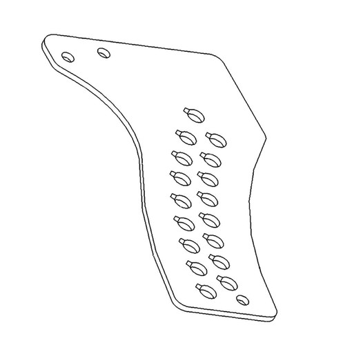 TORO 117-5286-01 - PLATE-HOC OUTSIDE - Original OEM part - Image 1