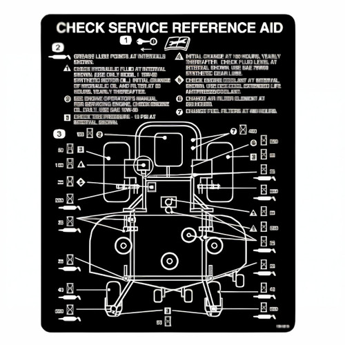 TORO 1365510 DECALCHECK SERVICE Original OEM part