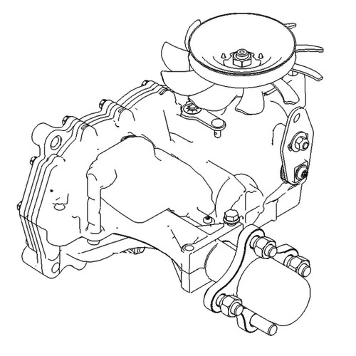 TORO 139-7450 - LH HYDRO TRANSAXLE ASM - Original OEM part - Image 1