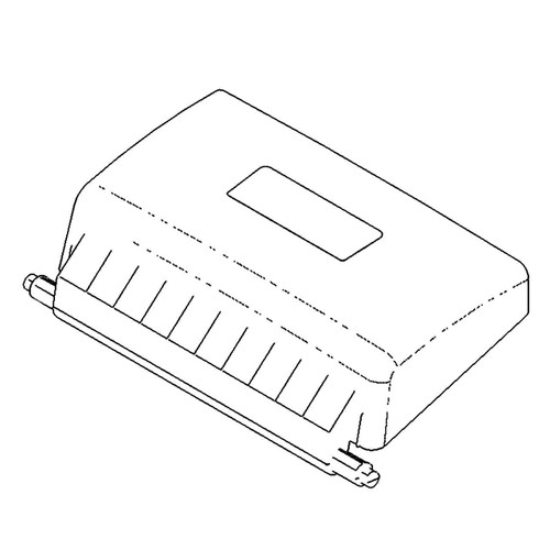TORO 140-2396 - ASM-REAR DOOR IN-MOLD (60V) - Original OEM part - Image 1