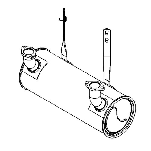 TORO 140-8002 - MUFFLER - Original OEM part - Image 1