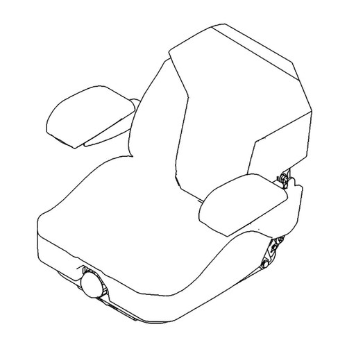 TORO 144-2632 - SEAT ASM-SUSPENSION - Original OEM part - Image 1