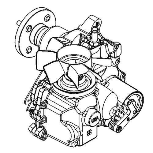 TORO 145-3695 - RH TRANSAXLE ASM W/ARM - Original OEM part - Image 1