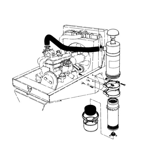 TORO 27-7090 - GM 72 AIR CLEANER KIT - Original OEM part