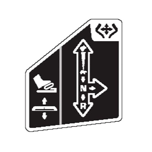 Husqvarna OEM 537449601 - Decal Zero Turn Instruction Graphic - Husqvarna Original Part