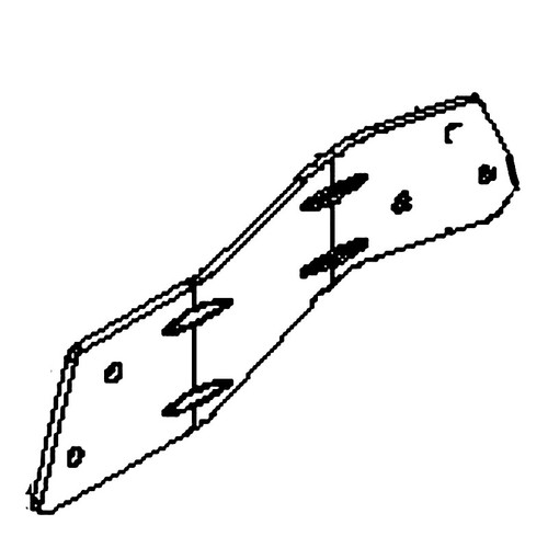 Husqvarna OEM 537594001 - Bracket Left Hand Front Support Bagger - Husqvarna Original Part