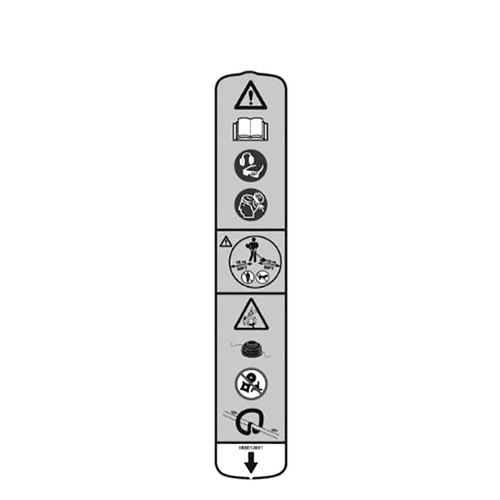 Husqvarna OEM 585610901 - Label Warning 130C - Husqvarna Original Part