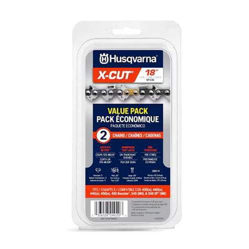 Husqvarna OEM 529788802 - 18" Sp33G .325" .050 2 Pack PACK OF 6 - Husqvarna Original Part