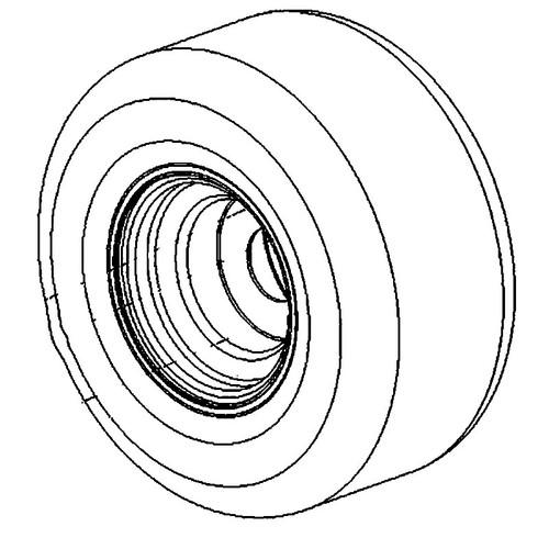 Husqvarna OEM 546963201 - Wheel Assembly K3012 Tire 8X7 - Husqvarna Original Part
