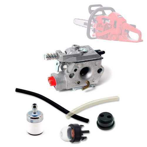 SHINDAIWA 305S COMPLETE CARBURETOR FUEL FILTER-GROMMET-LINES PRIMER BULB KIT OEM