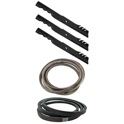 Hustler Fastrak SDX 54" Blades x3 & Belts Kit OEM (GAT-F-CW)