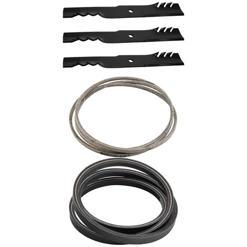 Hustler Raptor 52" Blades x3 & Belts Kit OEM (GAT-F-CW)