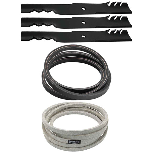 Hustler Raptor SDX 54" Blades x3 & Belts Kit OEM (H-F-CW)